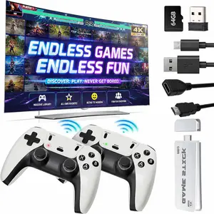 Retro Gaming Console Pro  HDMI with Classic Video Games - Plug & Play Game Stick for TV with 2 Wireless Controllers | 23 Emulator Support 64GB