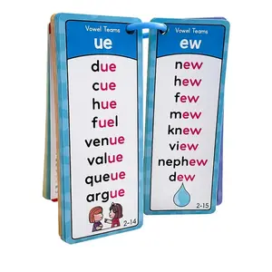 60 Pcs Natural Reading Phonics Learning Cards for Kids, Portable Memory Flashcards, Educational Teaching Aids, New Condition, Word Cards