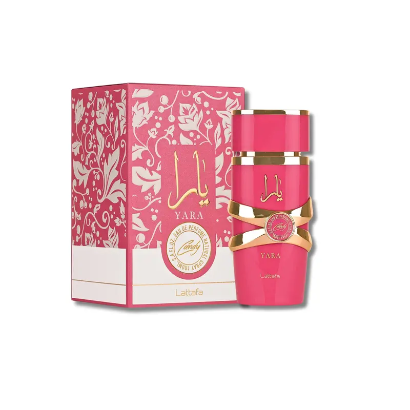Lattafa Yara Candy Eau De Parfum (Edp) - Women's 3.4 fl oz High-Quality Fragrance, Fruity Sweet Floral Scent with Citrus, Vanilla, Amber, Spicy, Animalic Mix Notes, All-Day Fresh Wear Everyday Signature Delightful Scents