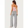 Bow Pocket Low Rise Baggy Jeans