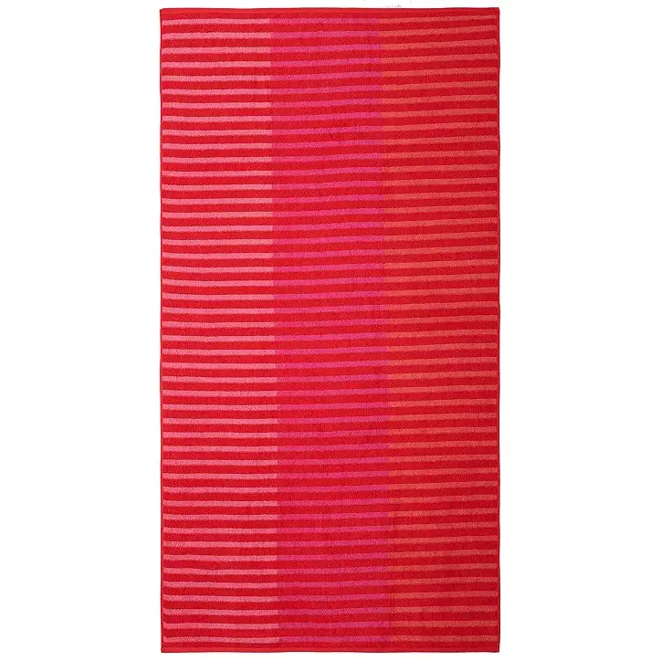 Hooded Towel - Bright Stripes Pink