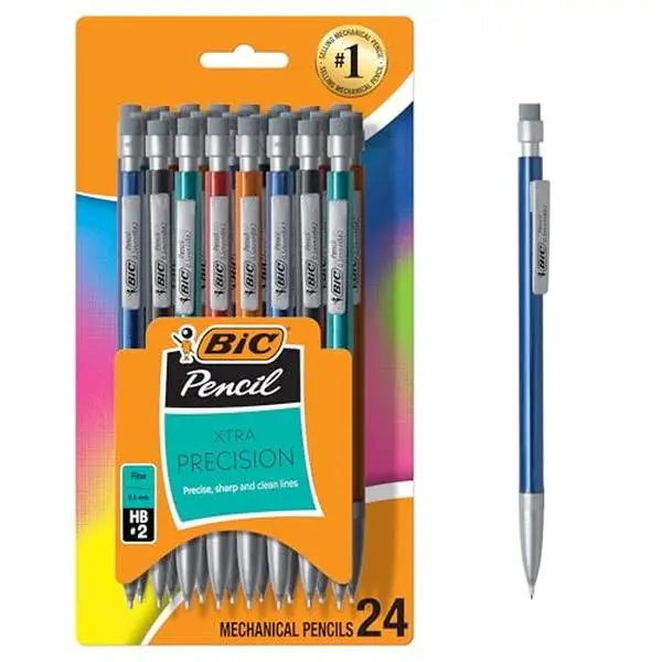 BIC Xtra-Precision Mechanical Pencils, Fine Point, 0.5mm, 24-Count Pack