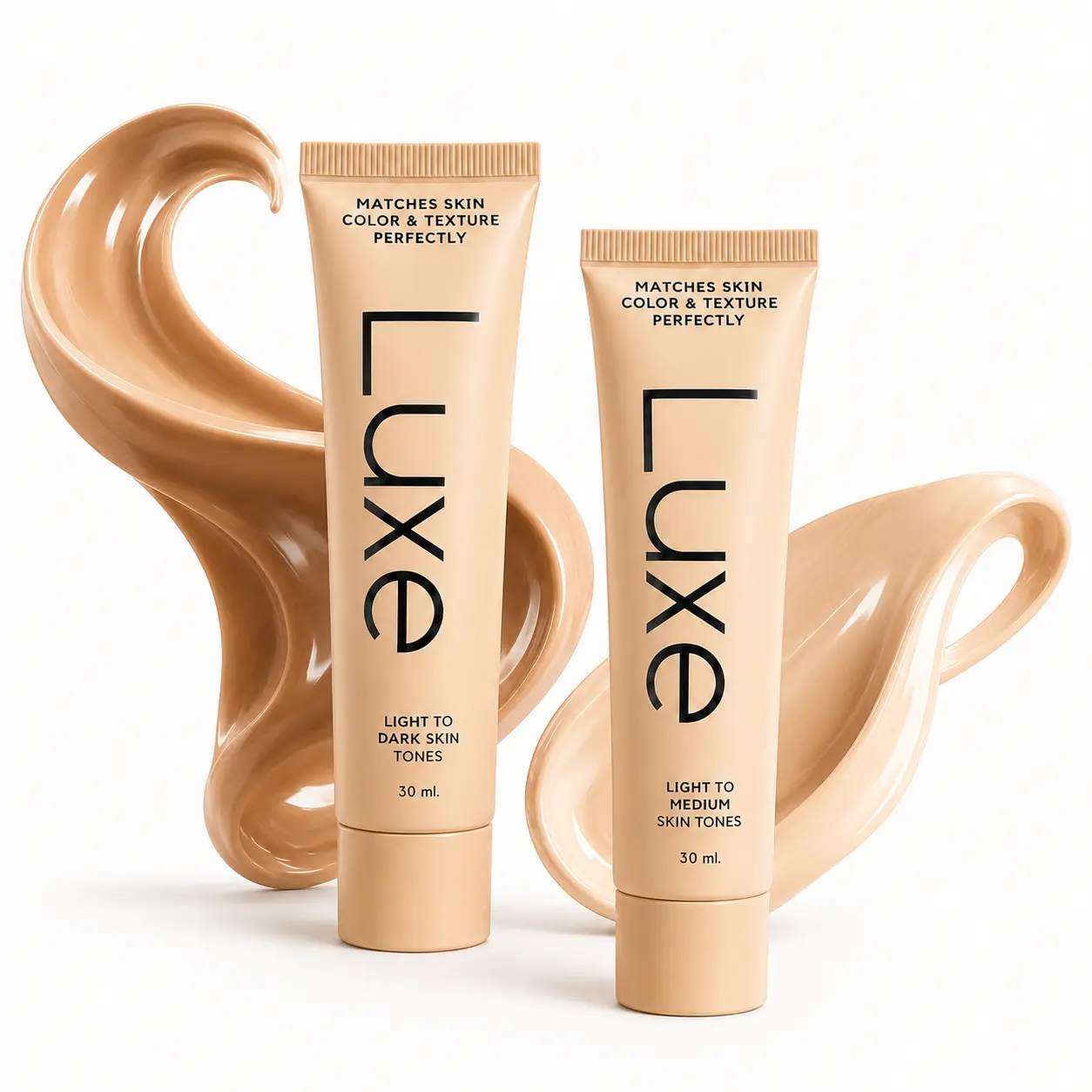 Color-Changing Foundation for Women, Adaptive Tone Match Face Makeup for Light to Dark Skin Tones, Lightweight Natural-Looking Finish, Smooth Buildable Coverage, 30ml
