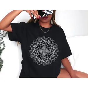 Hidden Cuss Word Mandala Shirt – Funny Swear Word Tee for Her, Mandala Curse Word T-Shirt, Sarcastic Graphic Gift, Hidden Message Shirt
