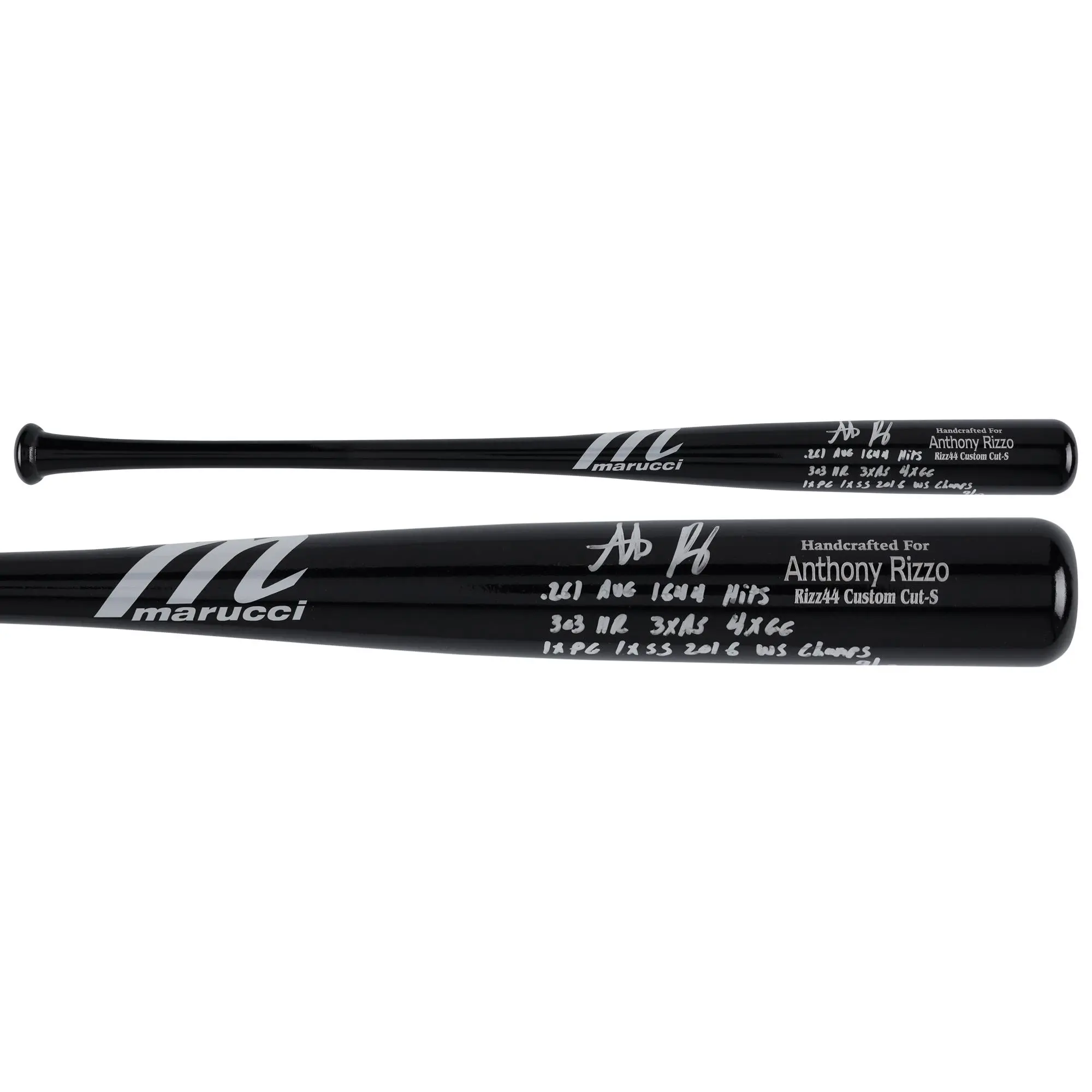 Anthony Rizzo Autographed Marucci Game Model Bat with Multiple Inscriptions - Limited Edition of 10 - Fanatics Authentic Certified