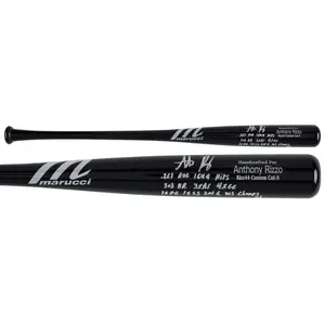 Anthony Rizzo Autographed Marucci Game Model Bat with Multiple Inscriptions - Limited Edition of 10 - Fanatics Authentic Certified