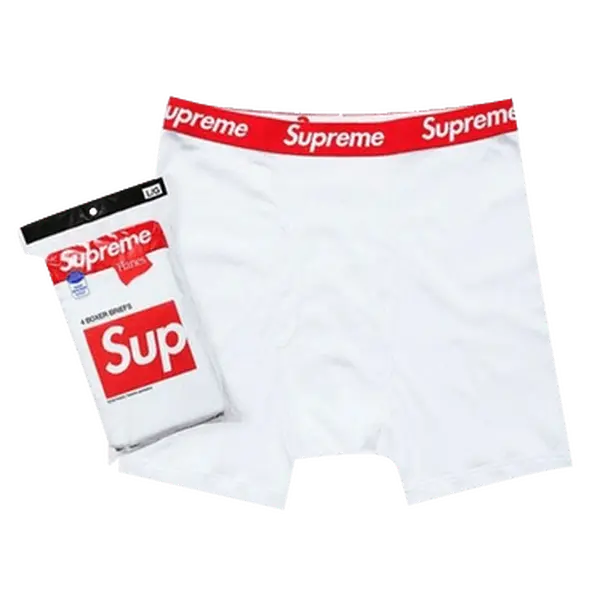 Supreme x Hanes Boxer Briefs (4 Pack) 'White' 99HAA36-WHITE