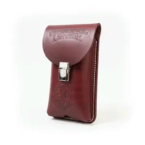 Clip On XL Leather Phone Holster