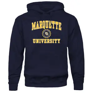 Marquette University Heritage Hooded Sweatshirt (Navy)