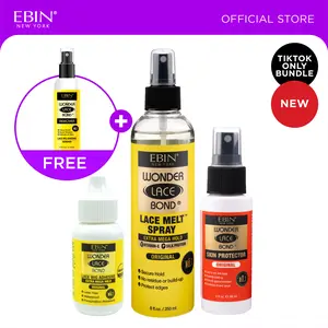 EBIN Wonder Lace Bond Complete Wig Kit with FREE Remover Spray | Melt, Protect & Secure, Long-Lasting Hold