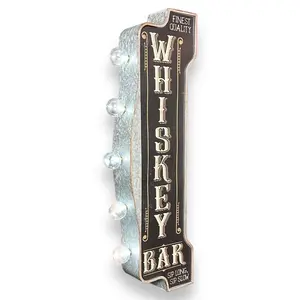 Whiskey Bar Double Sided Vintage Inspired 25" Marquee Sign