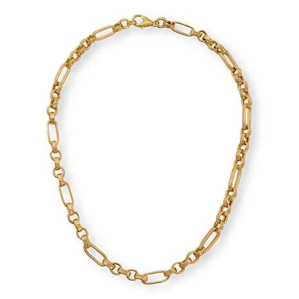 Bellezza 18" Bronze Paperclip and Rolo Link Necklace