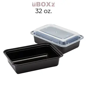 32oz Meal Prep Containers with Lids Heavy Duty Food Storage Containers 100 Pack