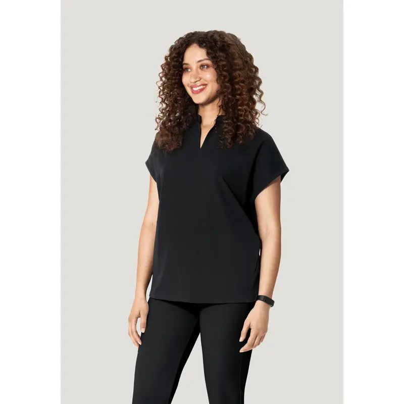 Mandarin Dolman Top Black