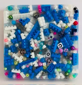 Ultra Picky Pad with Building Blocks - Blue and White Budgie