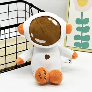 Ivan Cornejo New Plush Toy Doll - Soft Orange and White Character with Heart Detailing Bear Bear Teddy Bear