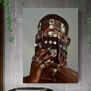 Modern Black Man Black Art, Black Men Art, Black Man Fashion Art. Wall art, House Decor, Home Decor, Printable Black Art Poster (UNFRAMED)