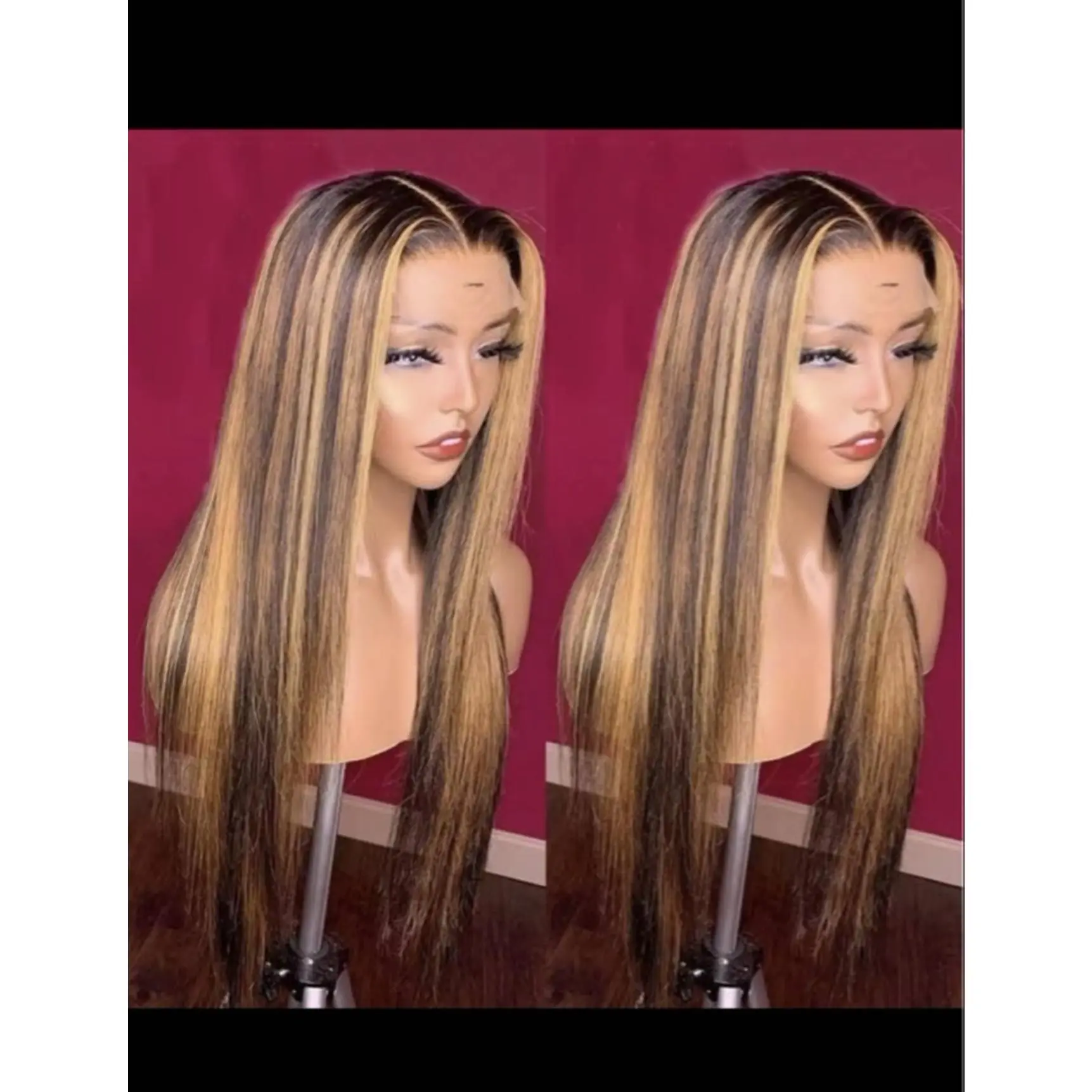 Wig Lace Frontal 13x4 100% Human Hair 250% Density 20 Inches Grade 12A Natural Look