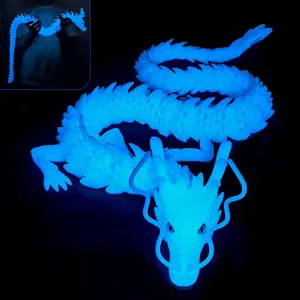3D Printed Dragon Model 90 cm Giant Dragon Ornament for Home Office Decor Unique Craftsmanship Durable Plastic Desktop Decoration for Holiday Gift