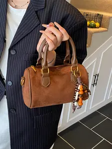 Women's Casual Solid Color Handbag, New Season Trendy Fashion High-End Pillow Bag, Versatile Crossbody Shoulder Bag