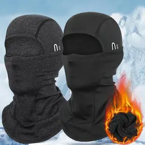 Unisex Winter Warm Face Mask Hoodie, Full-Face Windproof Fleece Ski Hat, Eyeglass Hole Motorcycle Cap, Outdoor Neck Warmer(Rain Shoes)