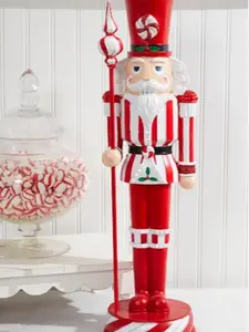 24" Resin Peppermint Nutcracker