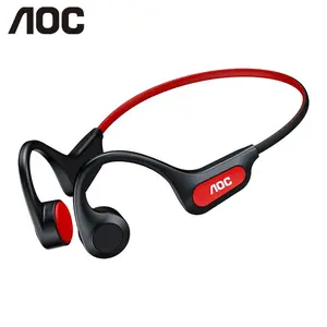 AOC ACN4521 Bone Conduction Neckband Wireless Earphones with High-Fidelity Natural Sound, Immersive Vibration Audio, Reduced Sound Leakage, IP56 Waterproof, Wireless Headphones for Music, Calls & Sports