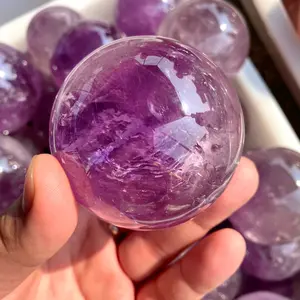 Natural Crystal Sphere amethyst clear quartz rose SMALL about  1 inch (2.5+cm)
