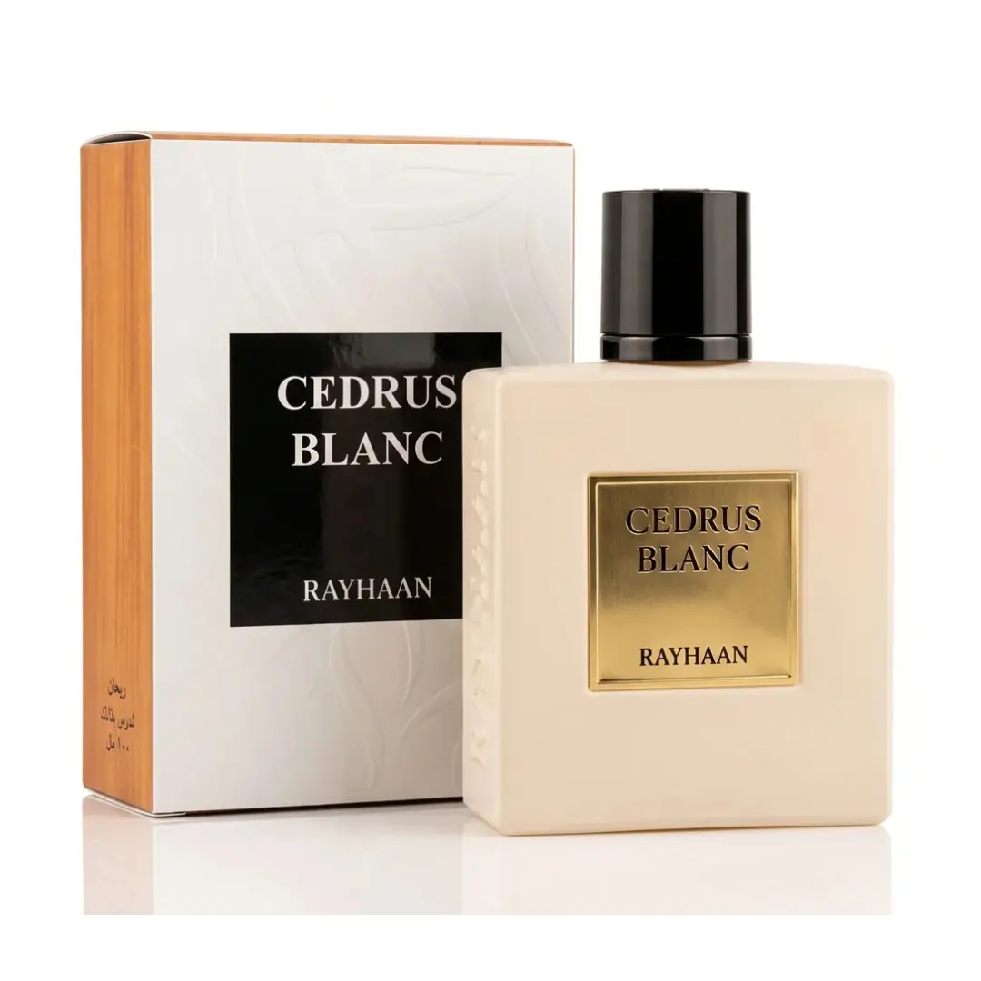 Rayhaan Cedrus Blanc Eau de Parfum For Unisex 3.4 oz / 100ml | Bergamot, Orange Blossom, Cedarwood & White Musk Unisex Fragrance