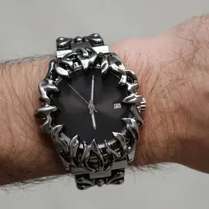 2025 Alabaster Industries Y2K Demon Claw Quartz Watch Men Hot Medieval Old Unique Creative  Men's Watches Steel Watch AAA Clock