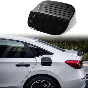 for 11th Gen Civic Gas Cap Sticker Fuel Filler Tank Door for Civic 2022 2023 2024 2025 -Glossy Black