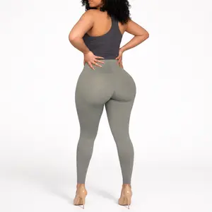 ChicCurve High Waisted Yoga Pants for Women Tummy Control Butt Lifting Leggings Ultra Stretch Smooth Fabric Gym Tights Seamless Feel Activewear