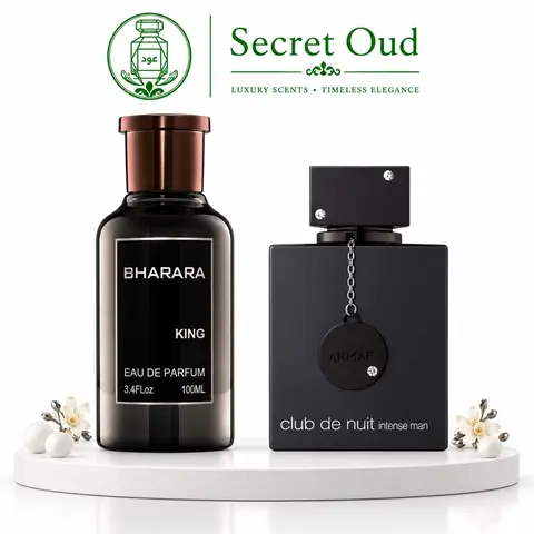 Armaf Men's Club de Nuit Intense & Bharara King EDP Fragrance Gift Bundle, 3.4oz(100ml) Spray-On Cologne - Citrus Freshness, Citrus Musk Amber, Bold Confident Scent, Evening Wear, Father's Day Gift Ideas