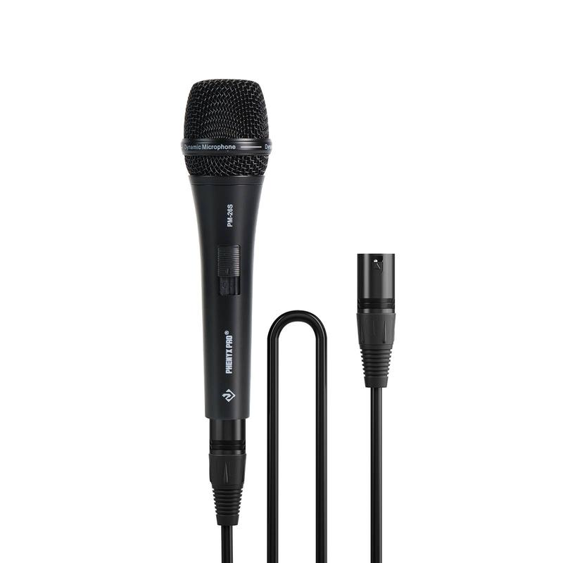 Phenyx Pro PM-26/26S Vocal Microphone, Supercardioid Dynamic Mic with ...