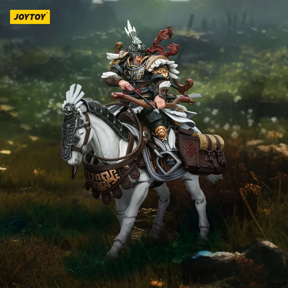 JOYTOY 1/18 Action Figures 10.8cm Anime Dark Source JiangHu Northern Hanland Empire White Feather Snowfield Archery Cavalry