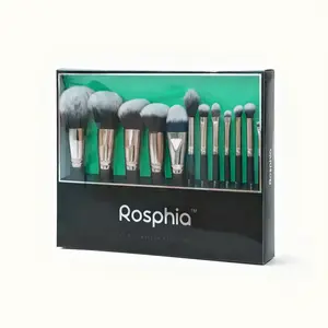 Makeup Brush Set with Crocodile Pattern Storage Bag - Professional Cosmetic Brush Kit