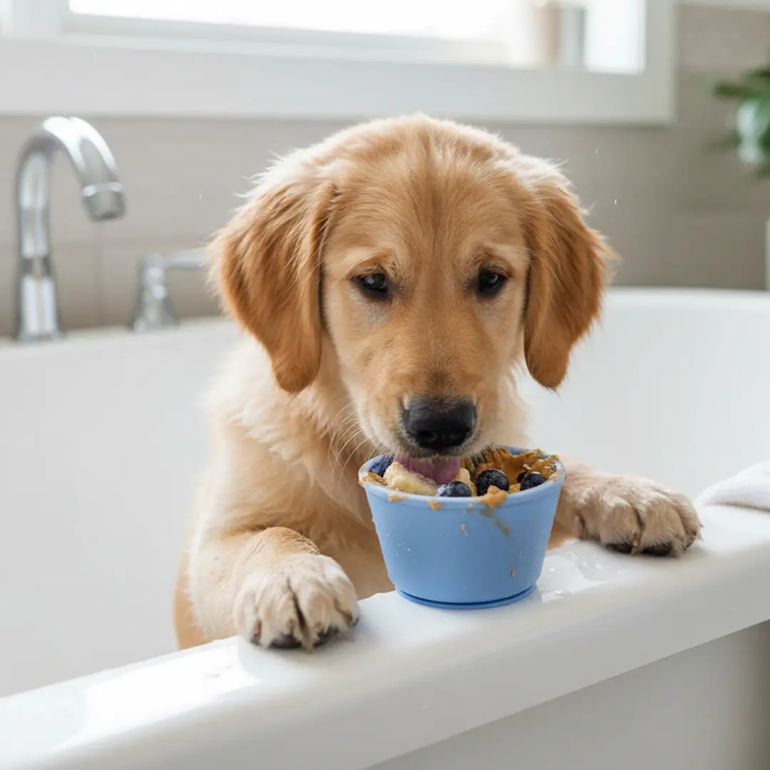 WOOZAPET Buddy Bowl Dog Slow Feeder Lick Bowl