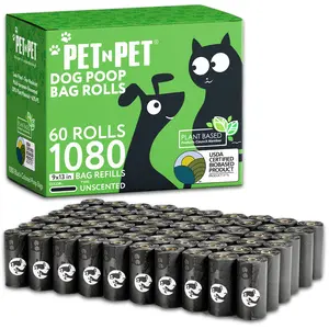 Pet N Pet Dog Poop Bag Rolls - 41% Plant Based, USDA Certified, 1080 Counts, Leakproof Poop Bags for Dogs, Waste Bags