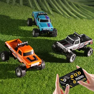 Speed Adjustable Remote Control Off-road Truck, 1 Set 2.4G Mini Remote Control Car with Light, USB Rechargeable Car Toy for Gifts