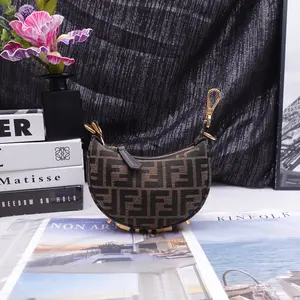 Pre-owned FENDI Canvas Clutches & Wristlets Graphy Super Mini Monogram Clutch T10351823