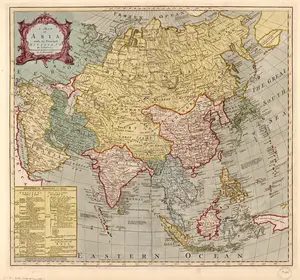 Map of Asia (Old World Edition) – Vintage Historic Cartography Reproduction Wall Art (Antique Geography)