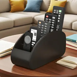 Remote Control Holder Stand Organizer for TV Media Player Pen Storage, Space Saving Desktop Bedside Table Accessory