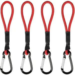 Bungee Cord With Carabiner, Durable Elastic Rope for Tents & Camping, Multifunctional Portable Wind Rope With Great Stretch For All Outdoor Activities