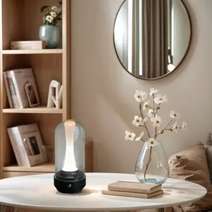 Rechargeable Bedside Lamp Touch Control Night Light, Bedroom Atmosphere Lighting, USB Powered, Modern Design, Ideal for Home Decor