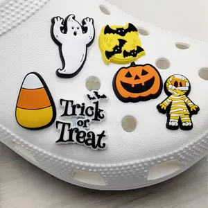 Halloween Shoe Charms Skeleton Pumpkin Ghost Super Cute