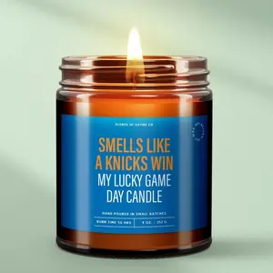 Smells Like a Knicks Win Candle , College Football, Game Day Decor, Student, Sports Gift Him, Sports Gift For Him, Gift For Dad, Game Day Decor, Fathers Day Gift, Game Day Decor, Sports Gift For Him, Gift For Dad
