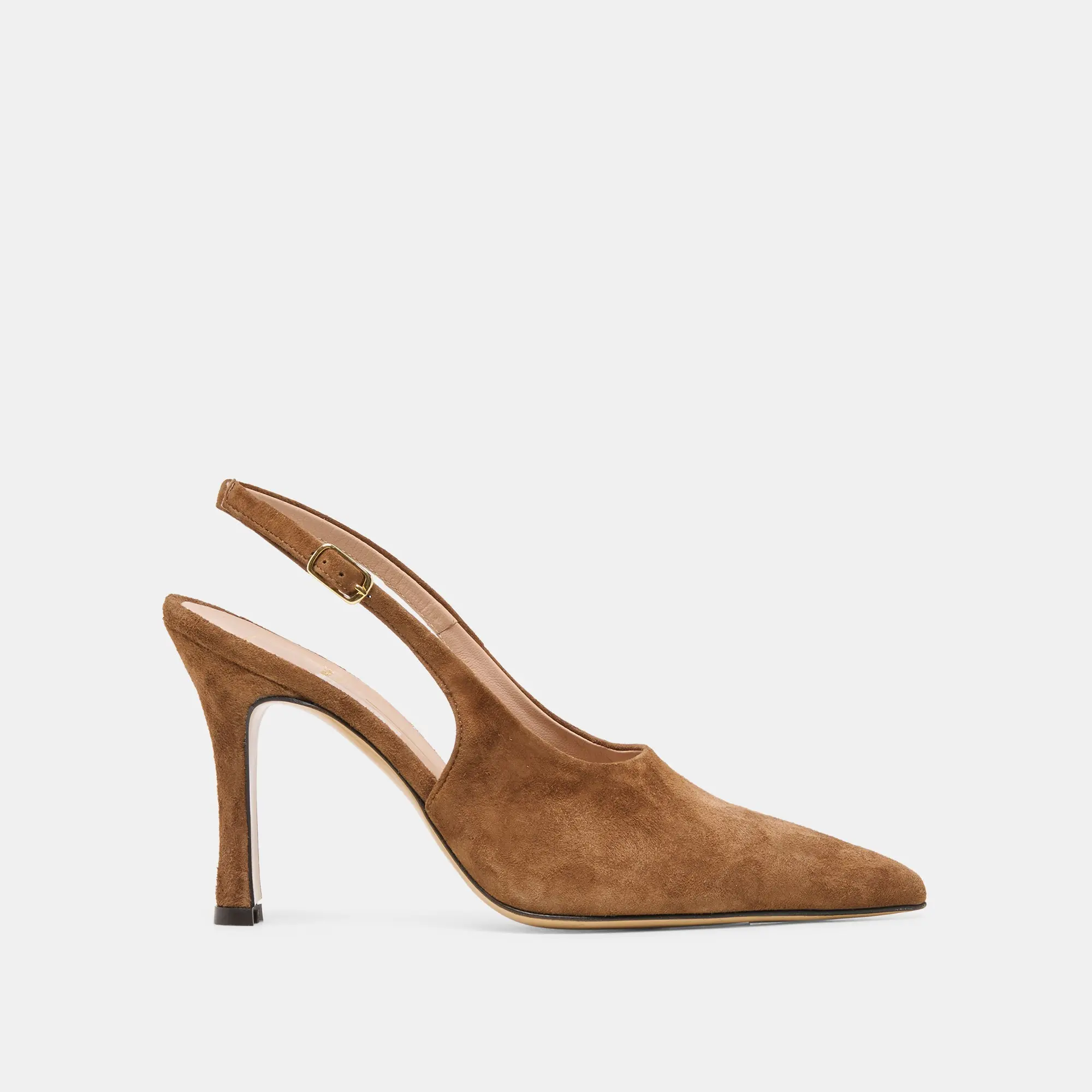 ALINNA HEELS BROWN SUEDE