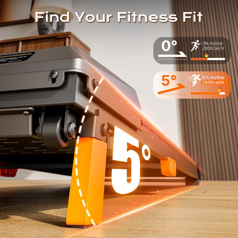 【HappyValentine's Day】Incline Treadmills Home, 330 lbs Capacity, 3-in-1 Under Desk Treadmill, Shock-Absorbing Quiet Walking Pad, Indoor Mini Exercise Equipment with Remote Control, Portable, Compact, Collapsible, with LED Display, Office Use, T1 classic