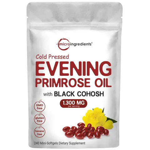 Micro Ingredients Evening Primrose Oil, 240 Softgels