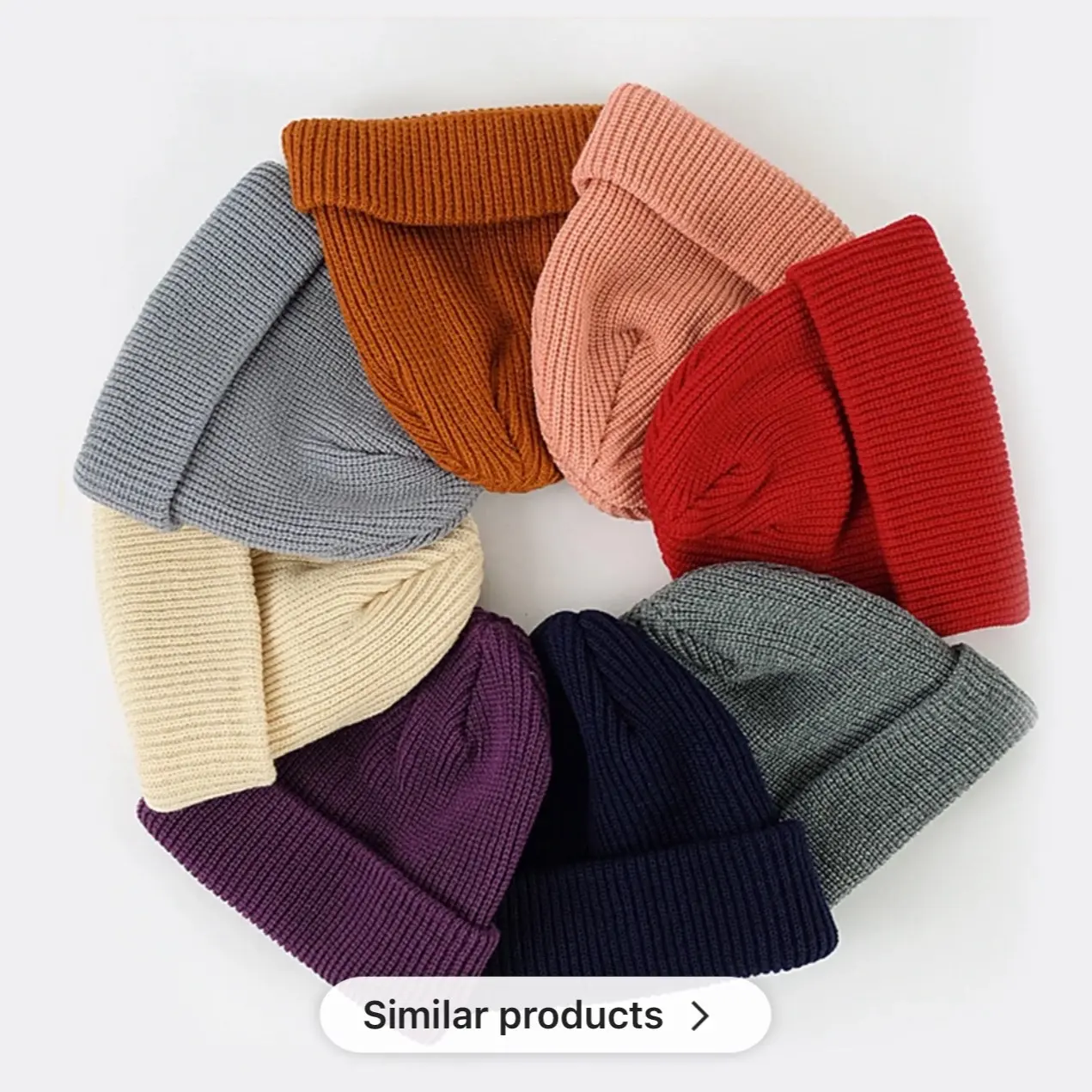 Hip Hop Swag Wool Knitted Hat Rolled Cuff Winter Trawler Beanie Hat Skull Cap Fisherman Beanies Cotton